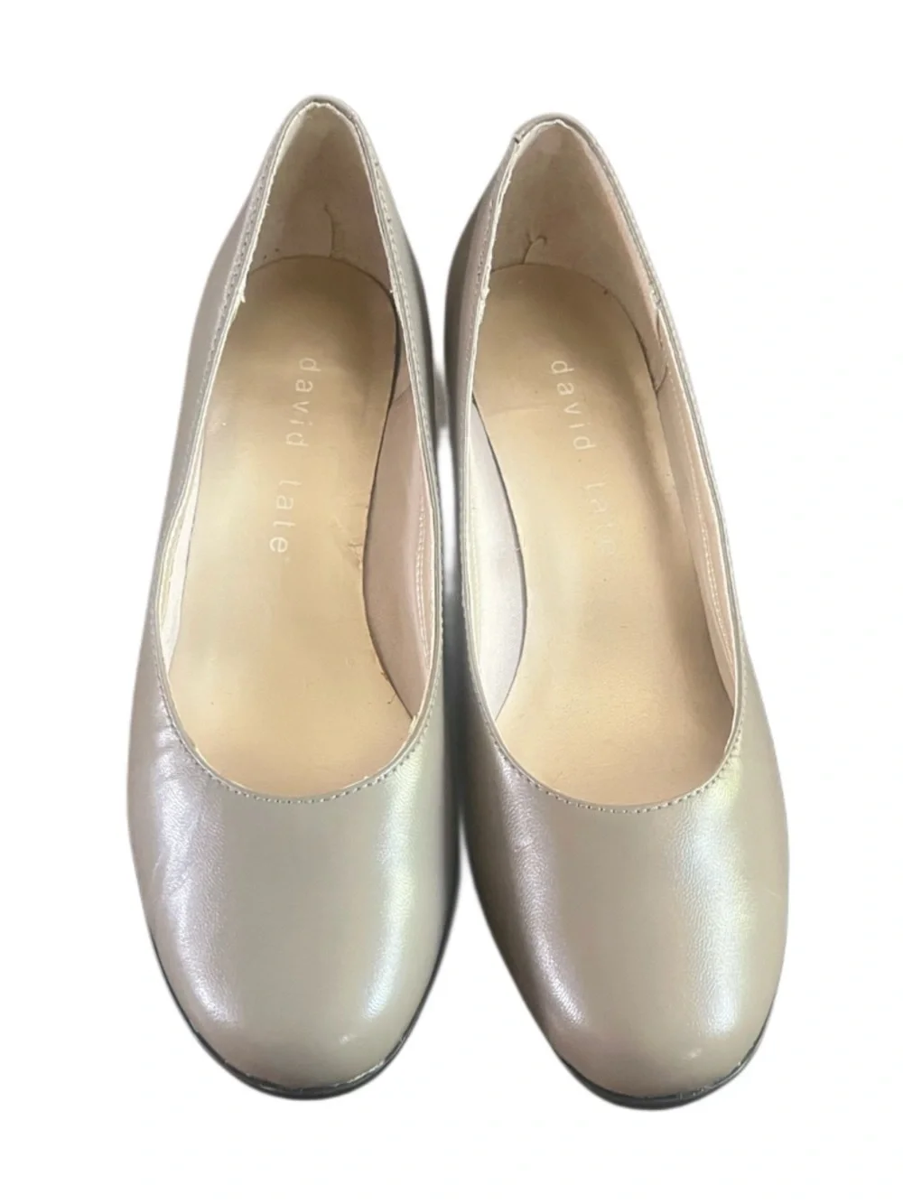David Tate Women's. Taupe Leather Pump  Size 6